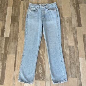 GRLFRND Karolina Carolina High Rise Straight Crop Jean Women's 27 EB